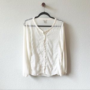 Ariat White Blouse M